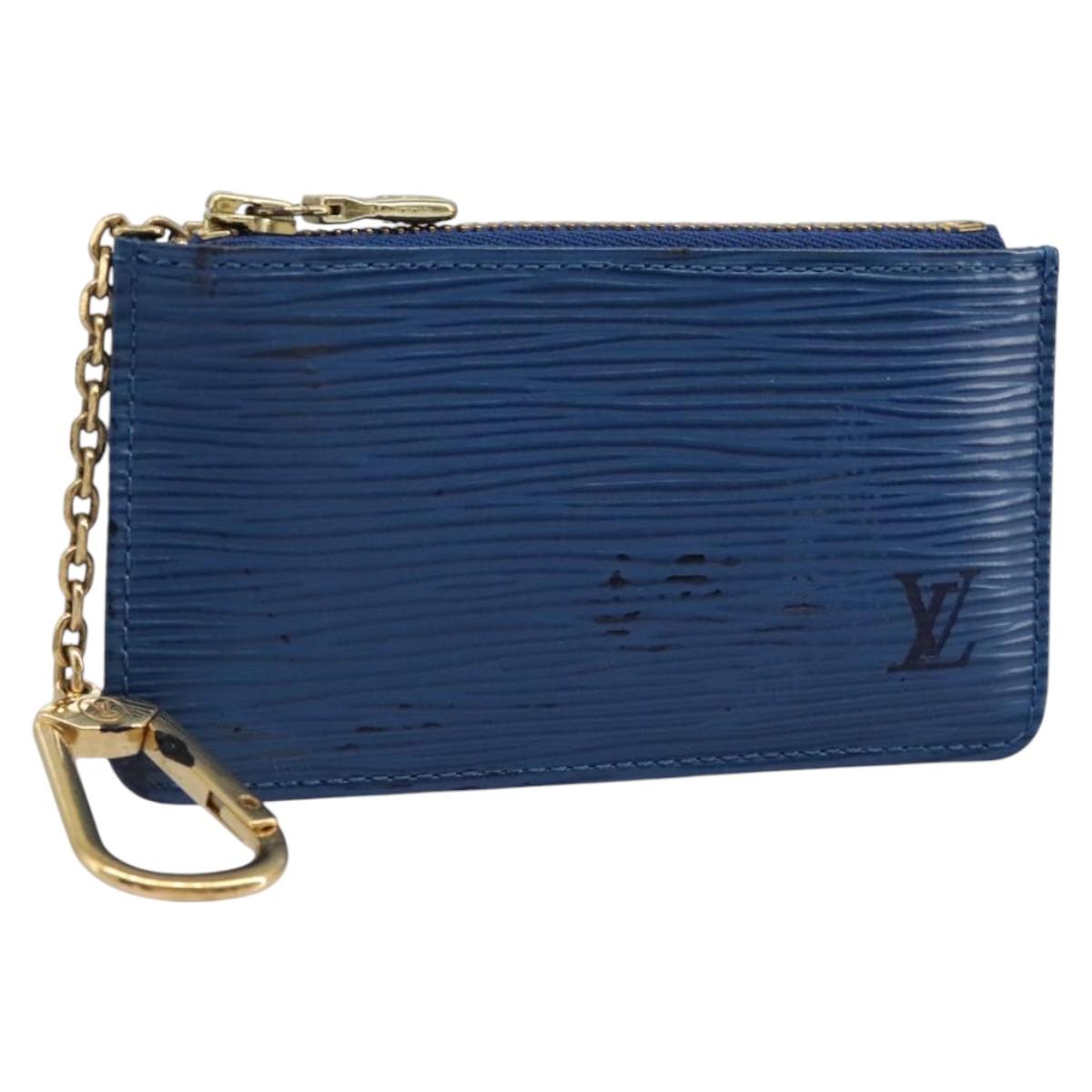 Epi Leather Zip Wallet Chain