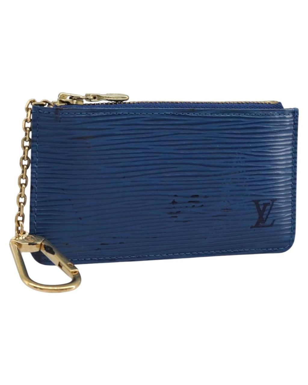Epi Leather Zip Wallet Chain