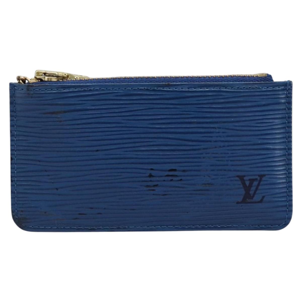 Epi Leather Zip Wallet Chain