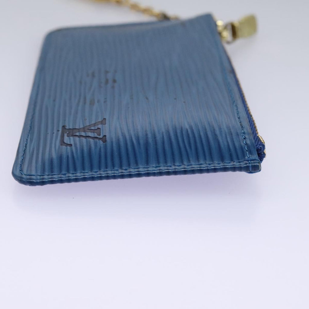 Epi Leather Zip Wallet Chain