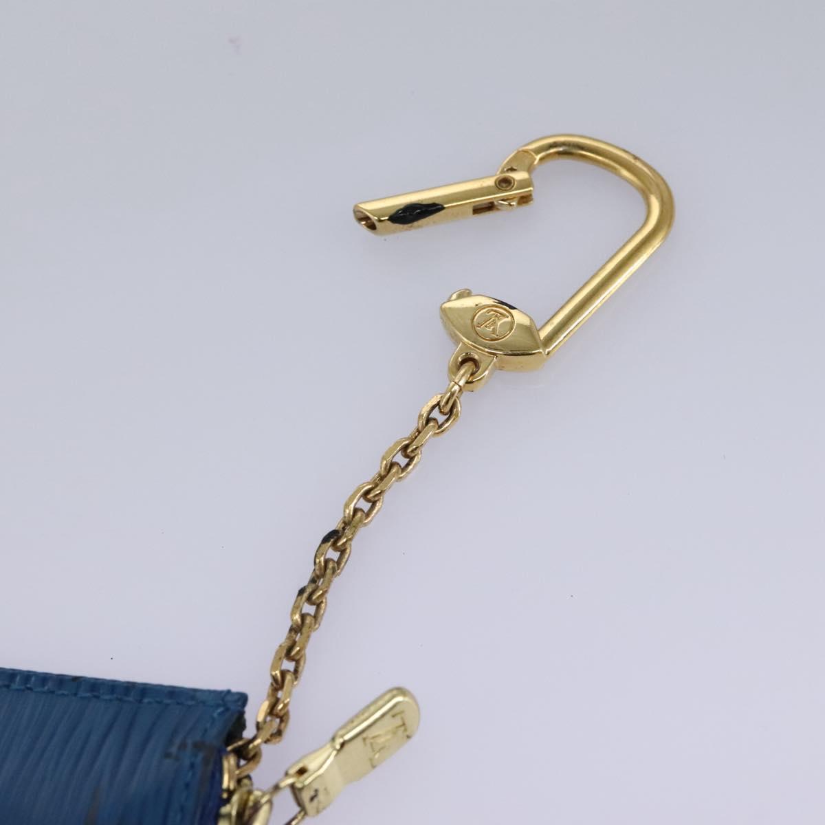 Epi Leather Zip Wallet Chain