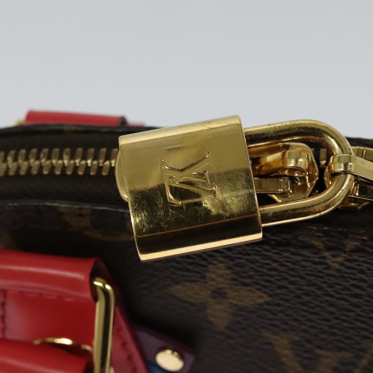 Elegant Canvas Shoulder Bag with Excellent Condition and Slight Metal Scratches