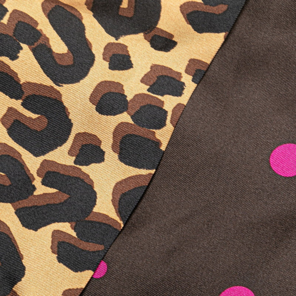 Silk Scarf with Slight Stains and Folding Traces