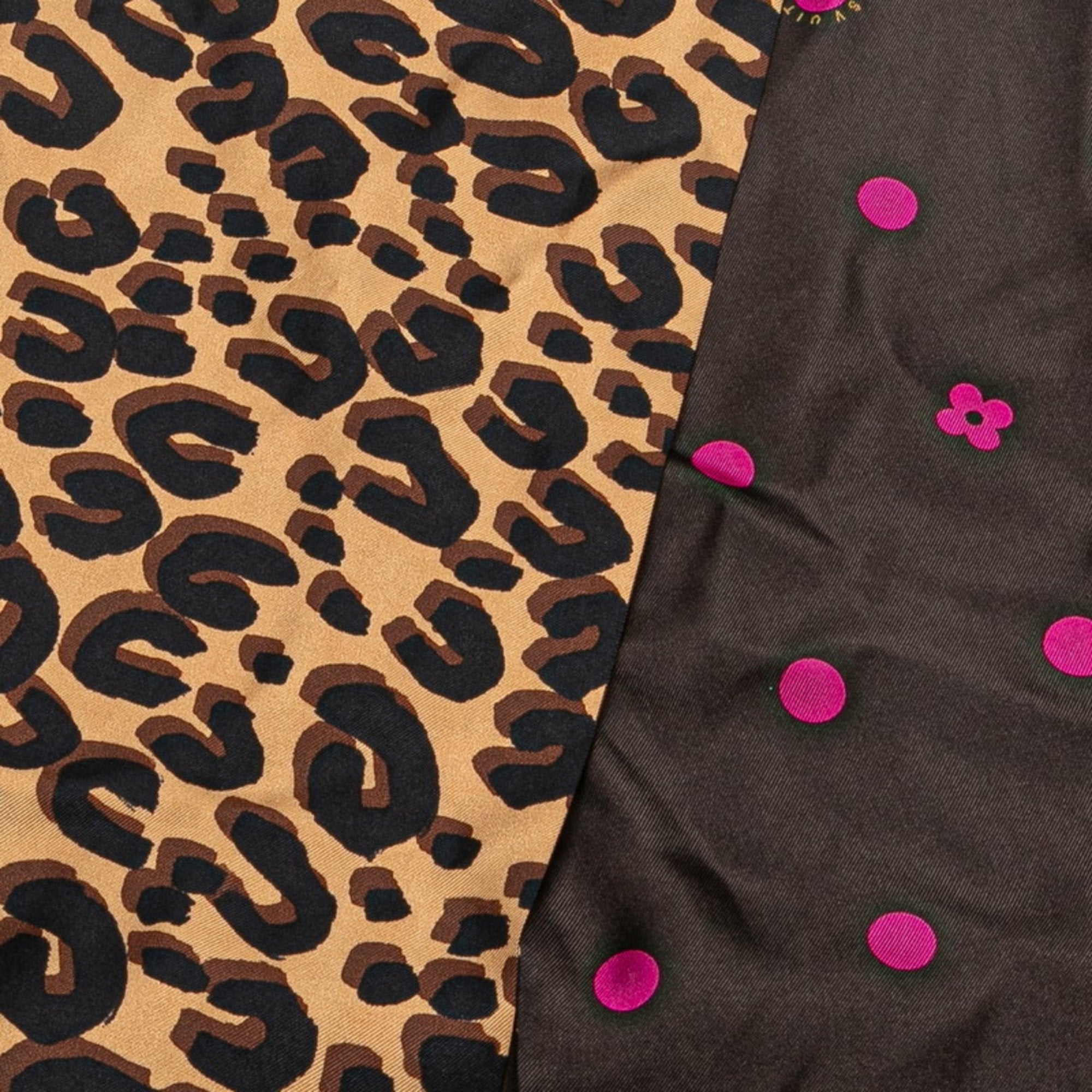 Silk Scarf with Slight Stains and Folding Traces
