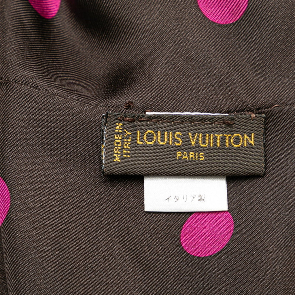 Silk Scarf with Slight Stains and Folding Traces