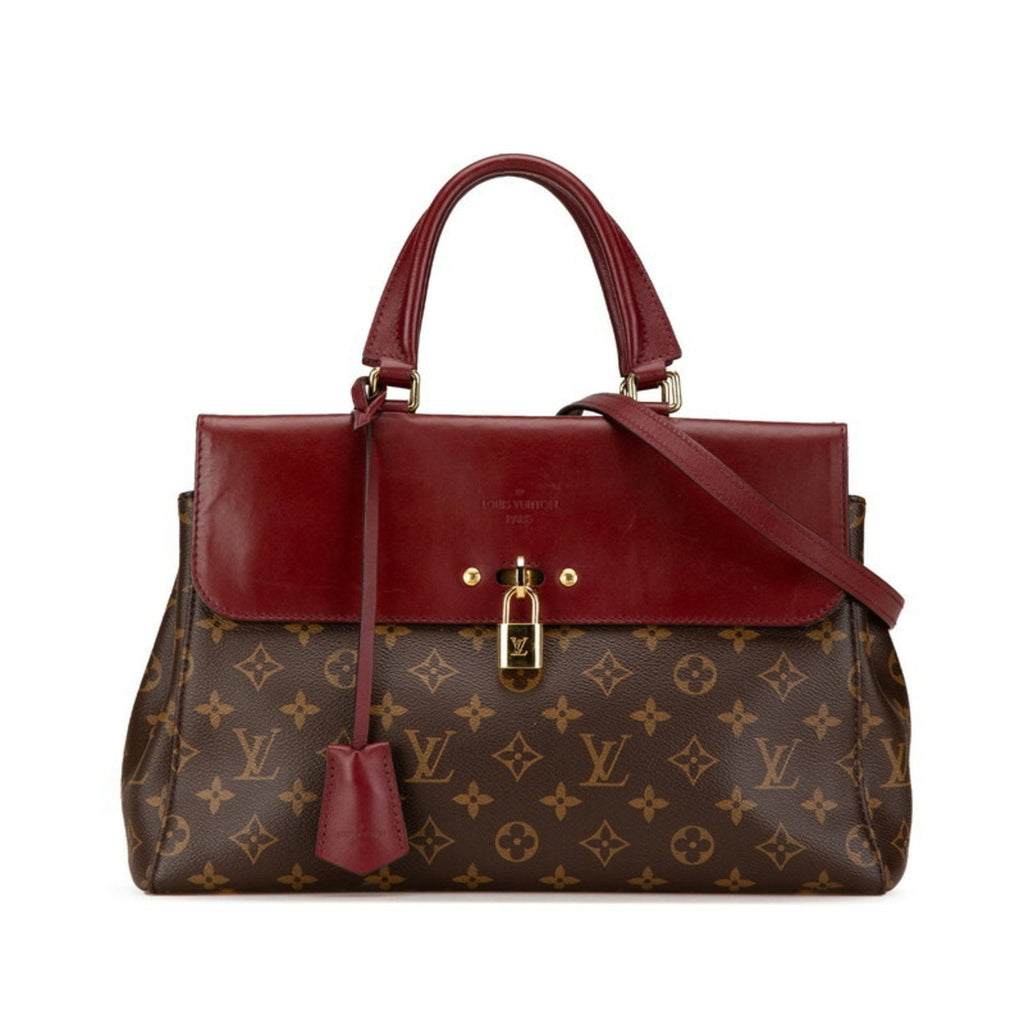 Canvas Shoulder Bag with Clochette and Padlock