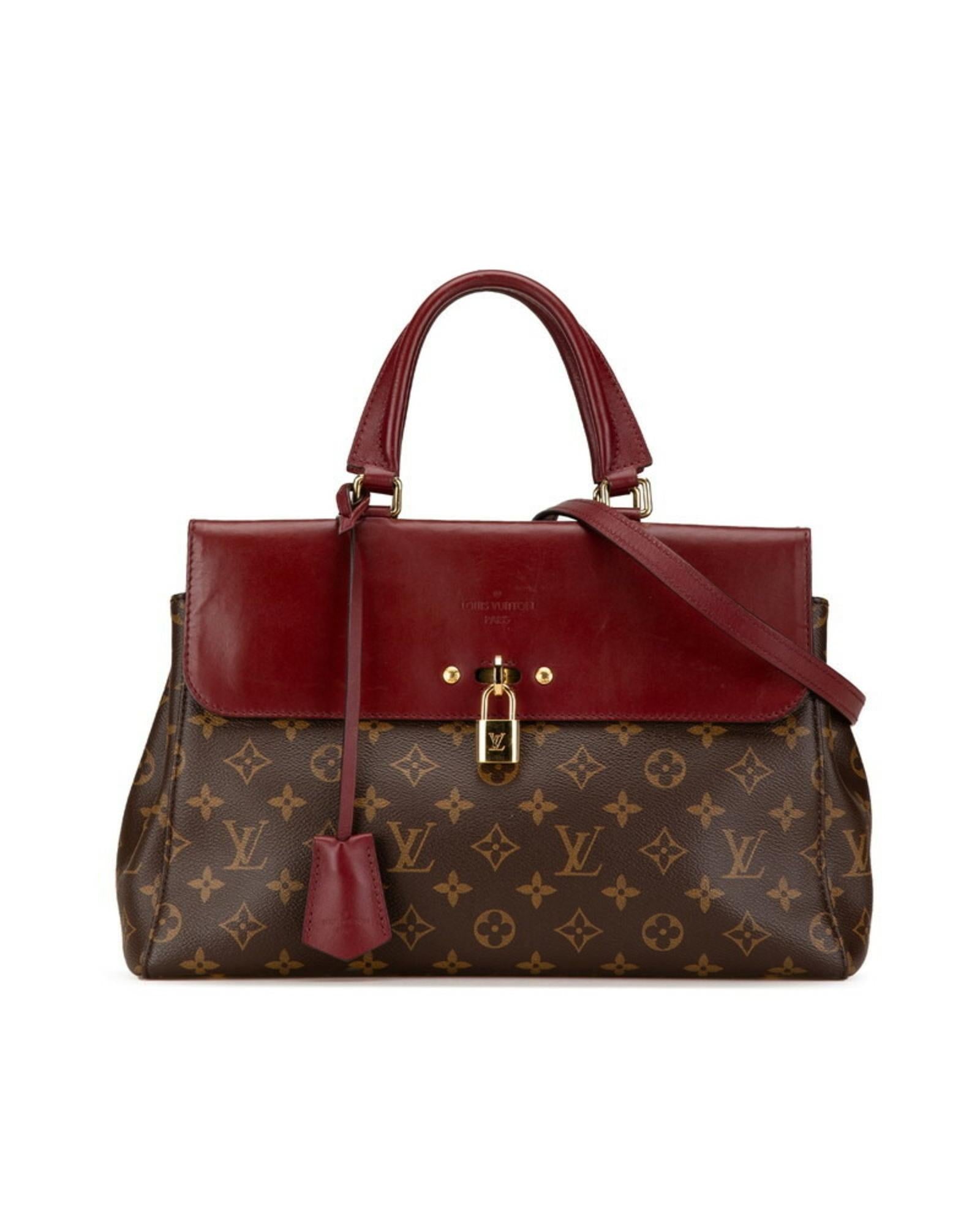 Canvas Shoulder Bag with Clochette and Padlock