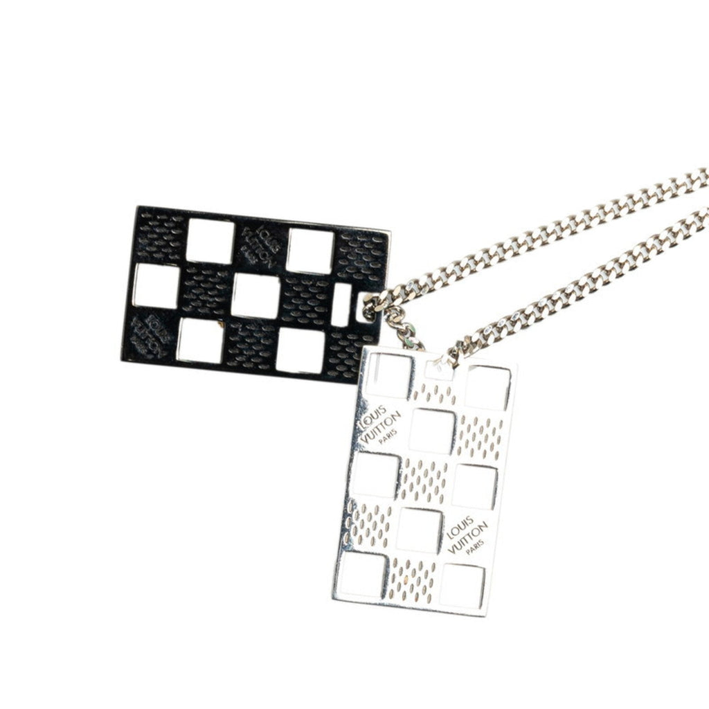 Luxury Metal Keychain with Subtle Scratches and Patina