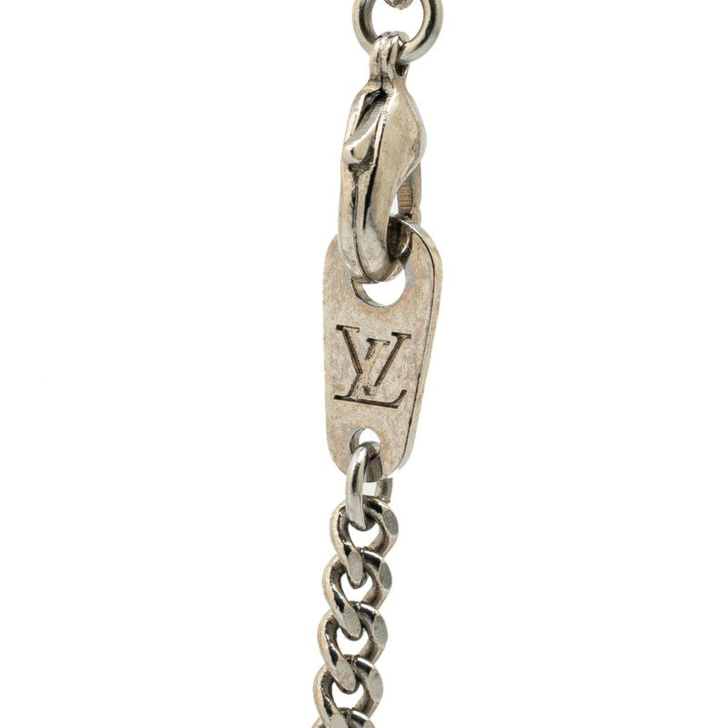 Luxury Metal Keychain with Subtle Scratches and Patina