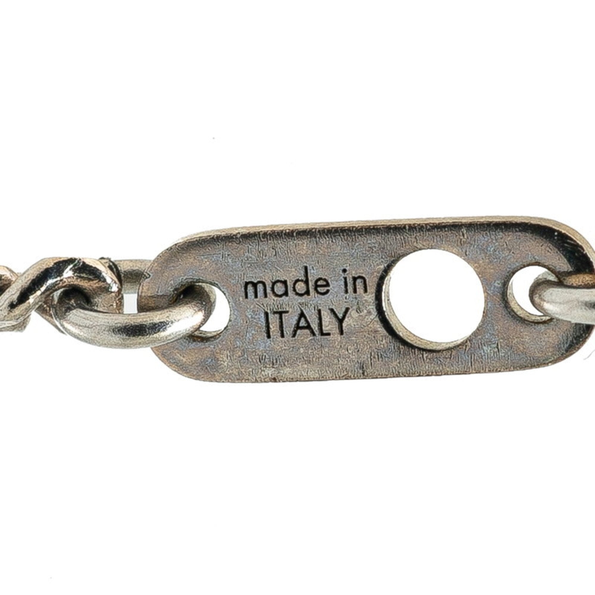 Luxury Metal Keychain with Subtle Scratches and Patina