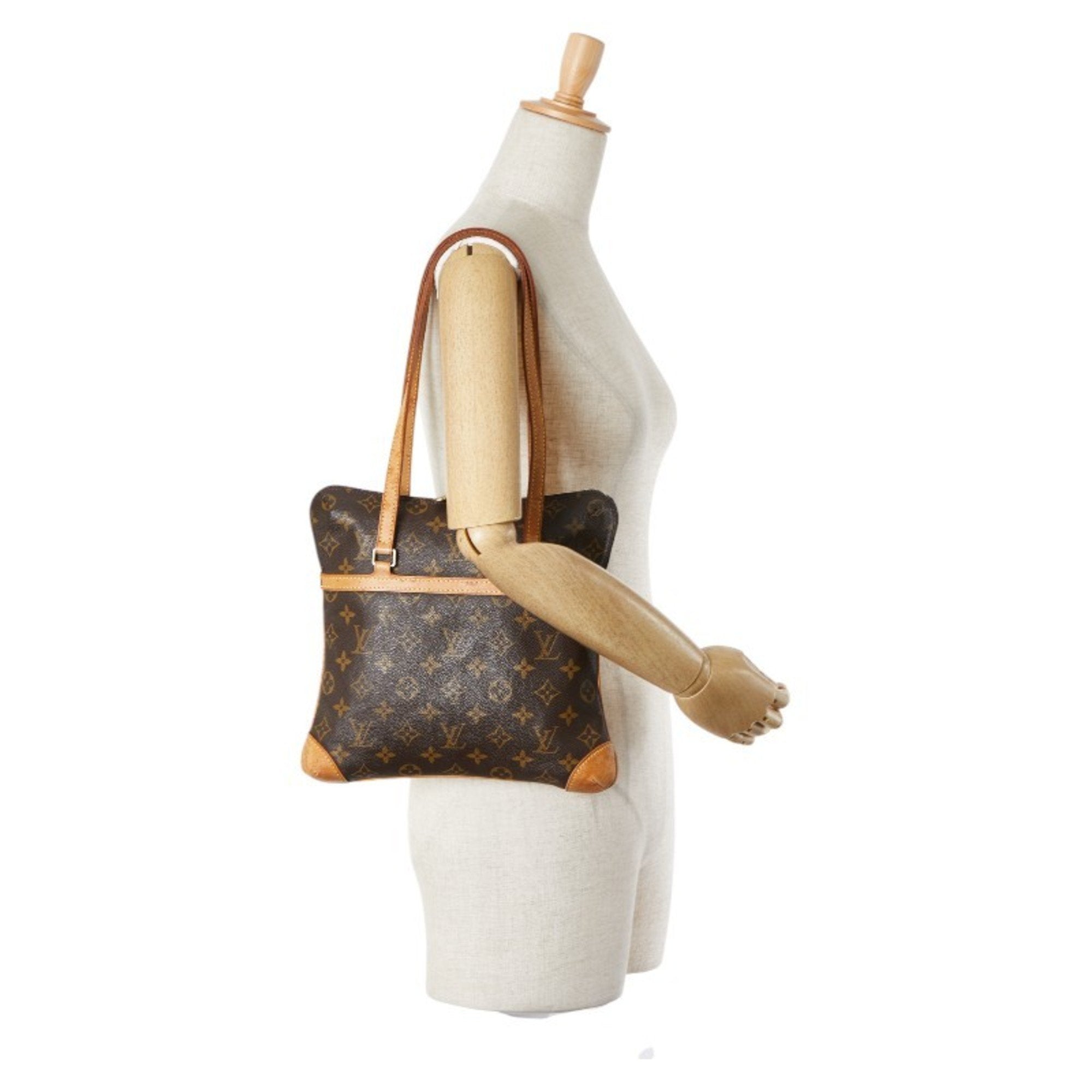 Coussin Canvas Bag with Slight Staining and Sun Damage