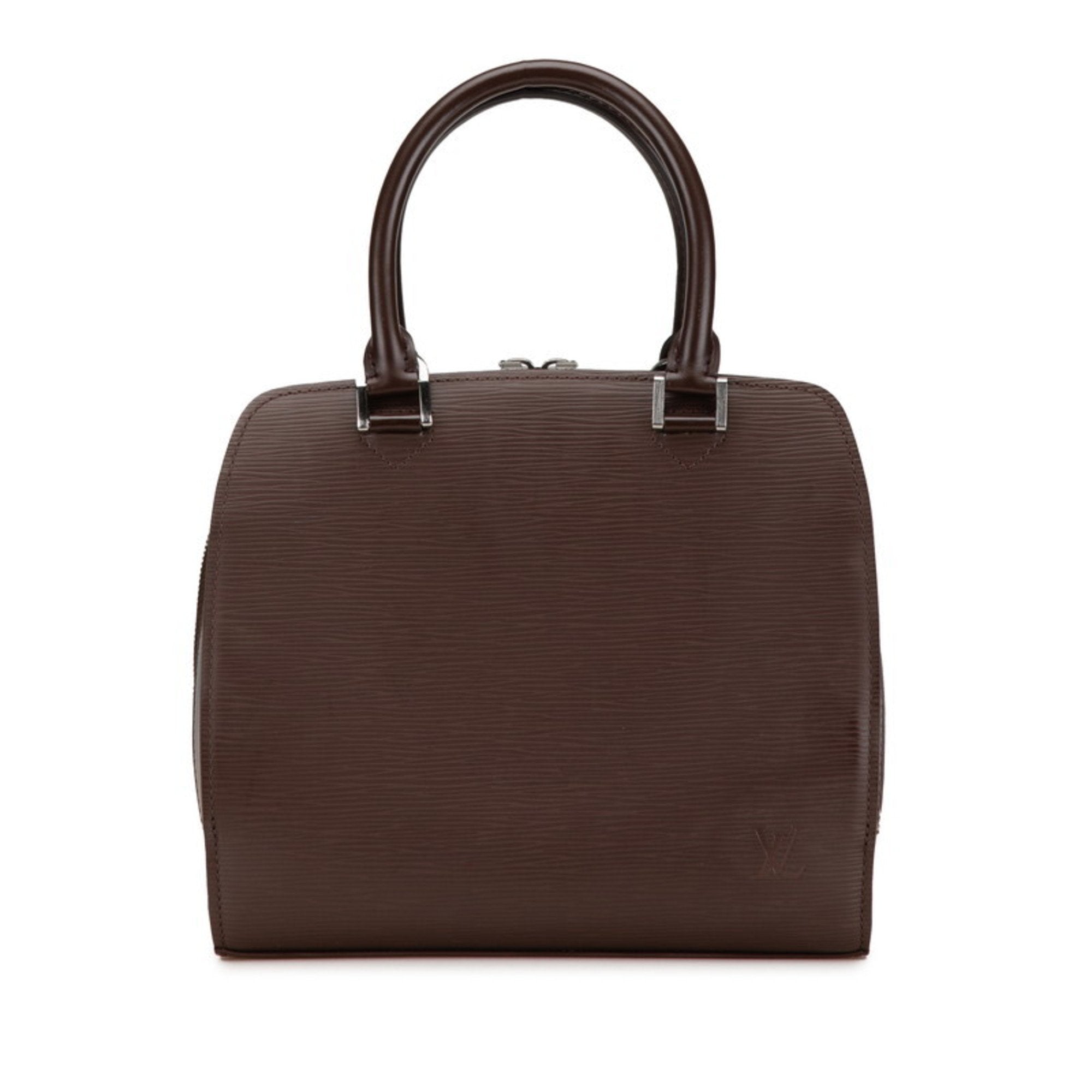 Elegant Leather Handbag with Slight Wear and Good Condition