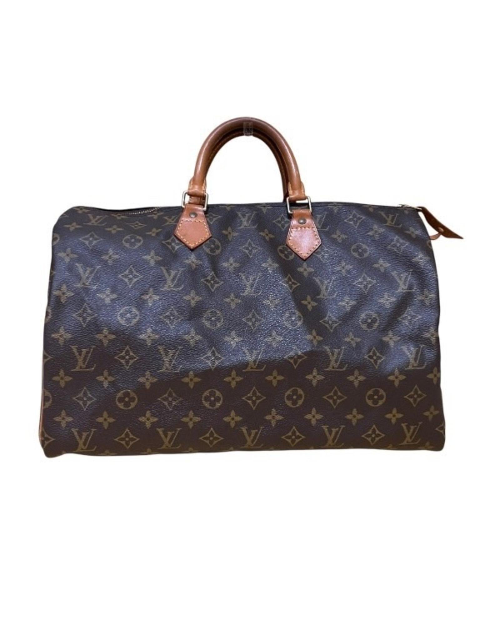 Classic Canvas Speedy Bag with Key and Padlock