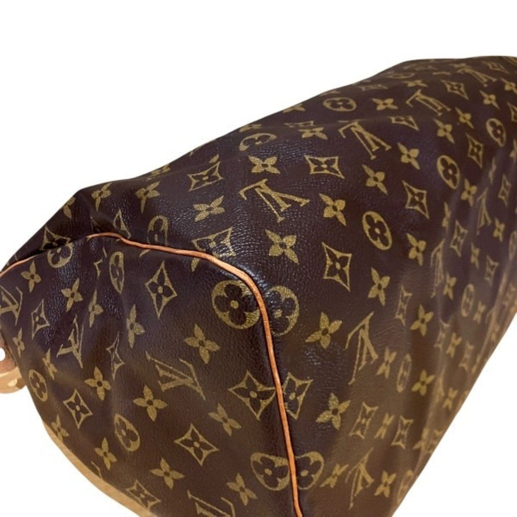 Classic Canvas Speedy Bag with Key and Padlock
