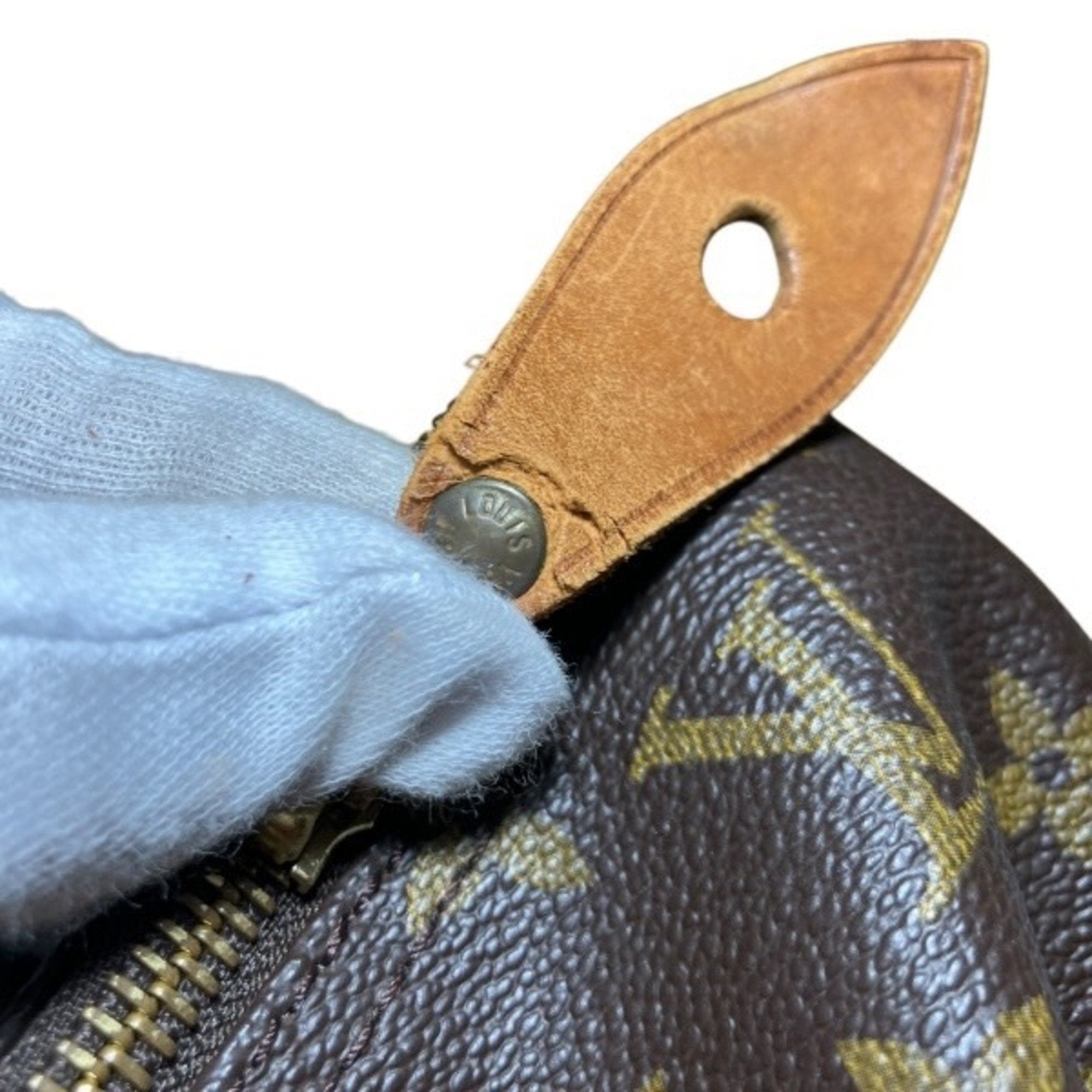 Classic Canvas Speedy Bag with Key and Padlock