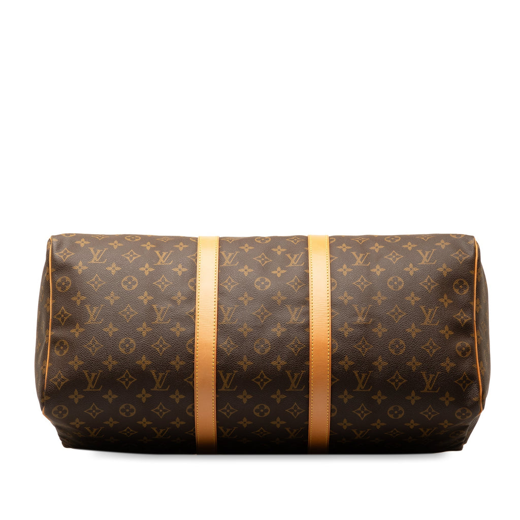 Brown Louis Vuitton Monogram Keepall 50 Travel Bag