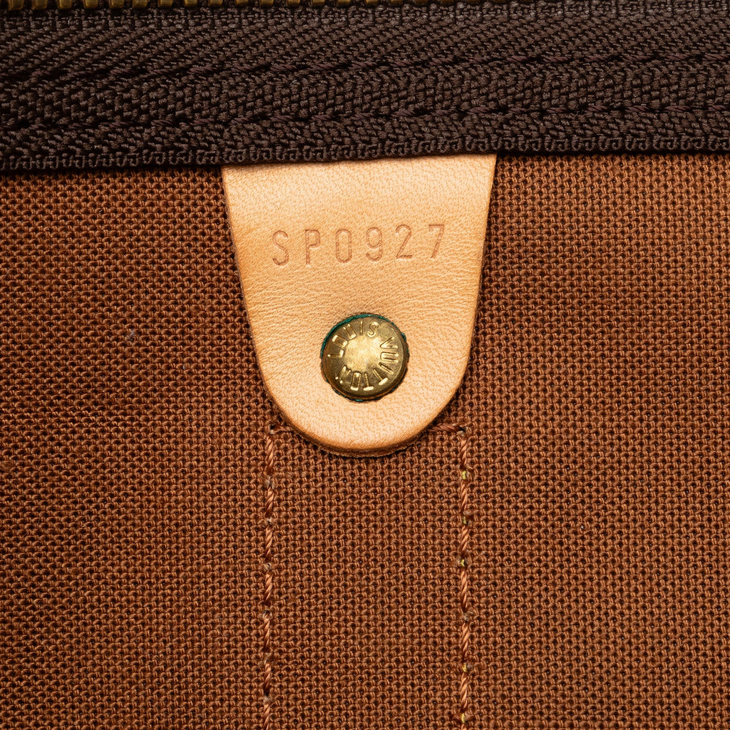 Brown Louis Vuitton Monogram Keepall 50 Travel Bag