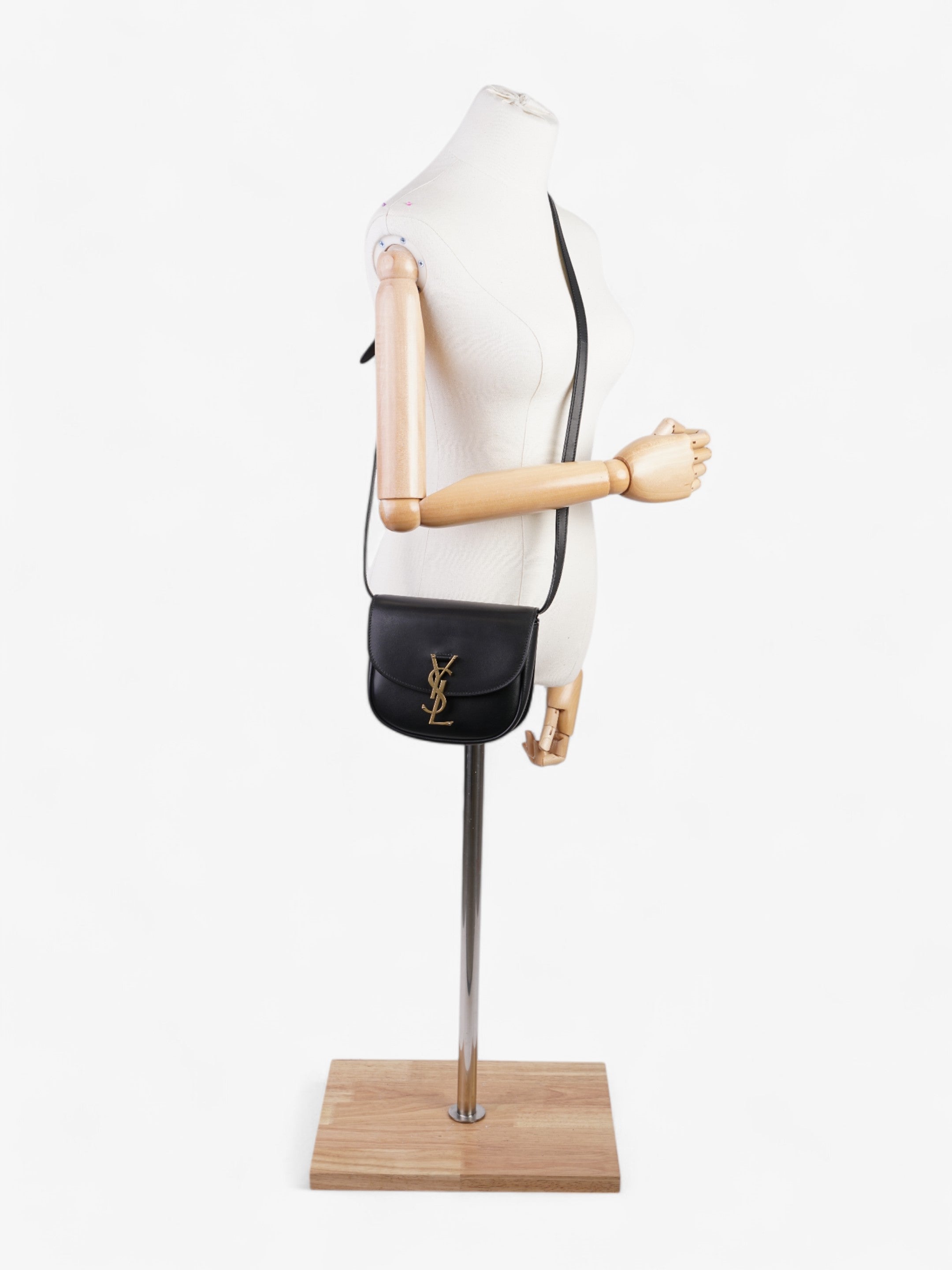 Saint Laurent Kaia Black Calfskin Leather Small