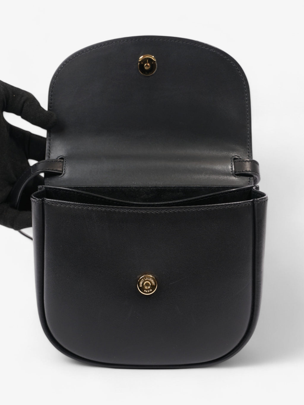 Saint Laurent Kaia Black Calfskin Leather Small