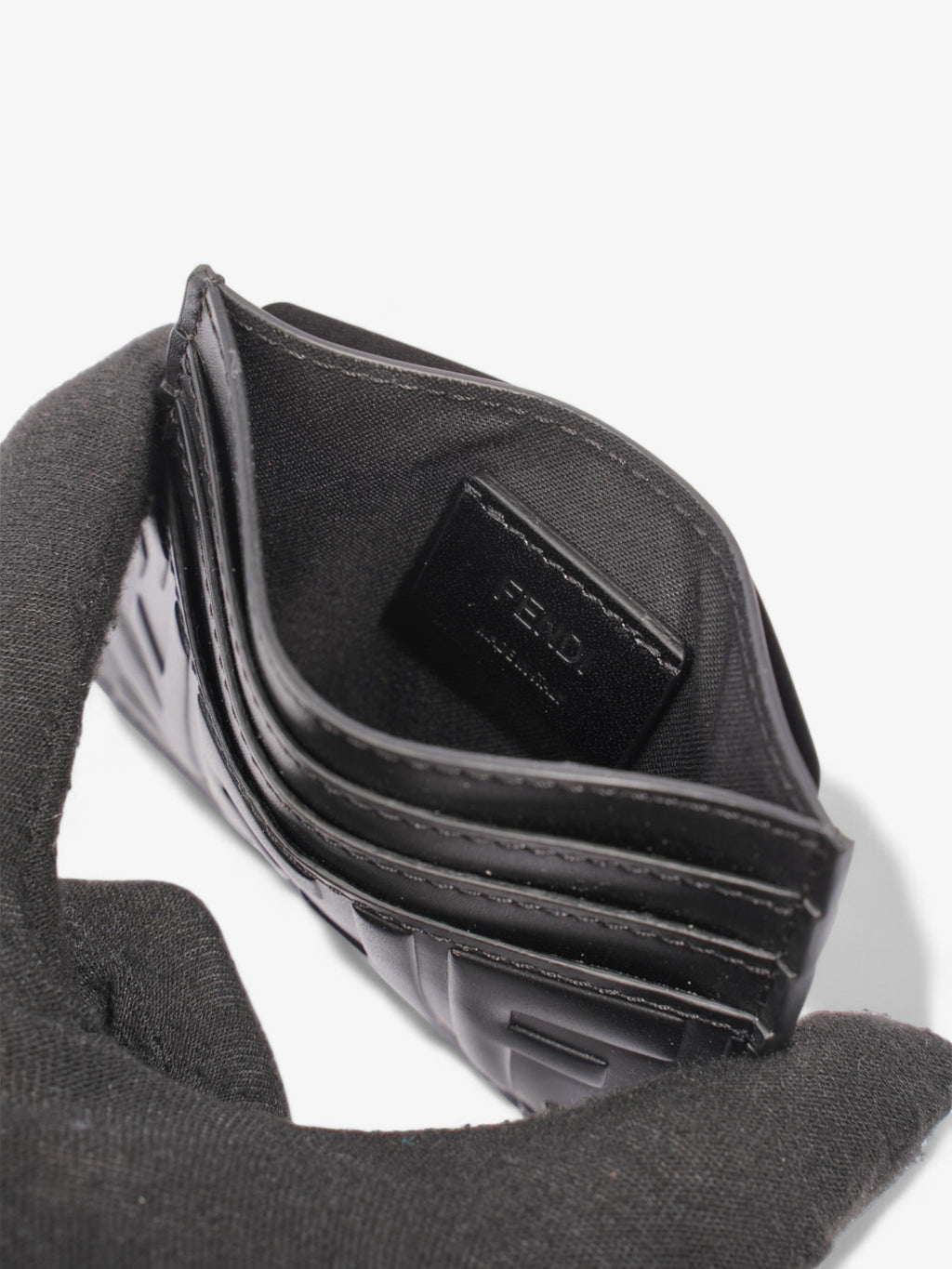Fendi FF Cardholder Black Leather