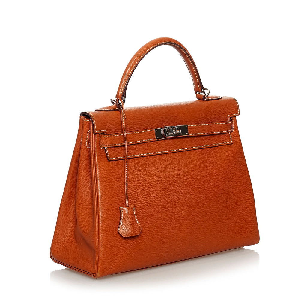 HermÃƒÆ’Ã‚Â¨s Kelly Retourne 32 Brown Epsom Palladium