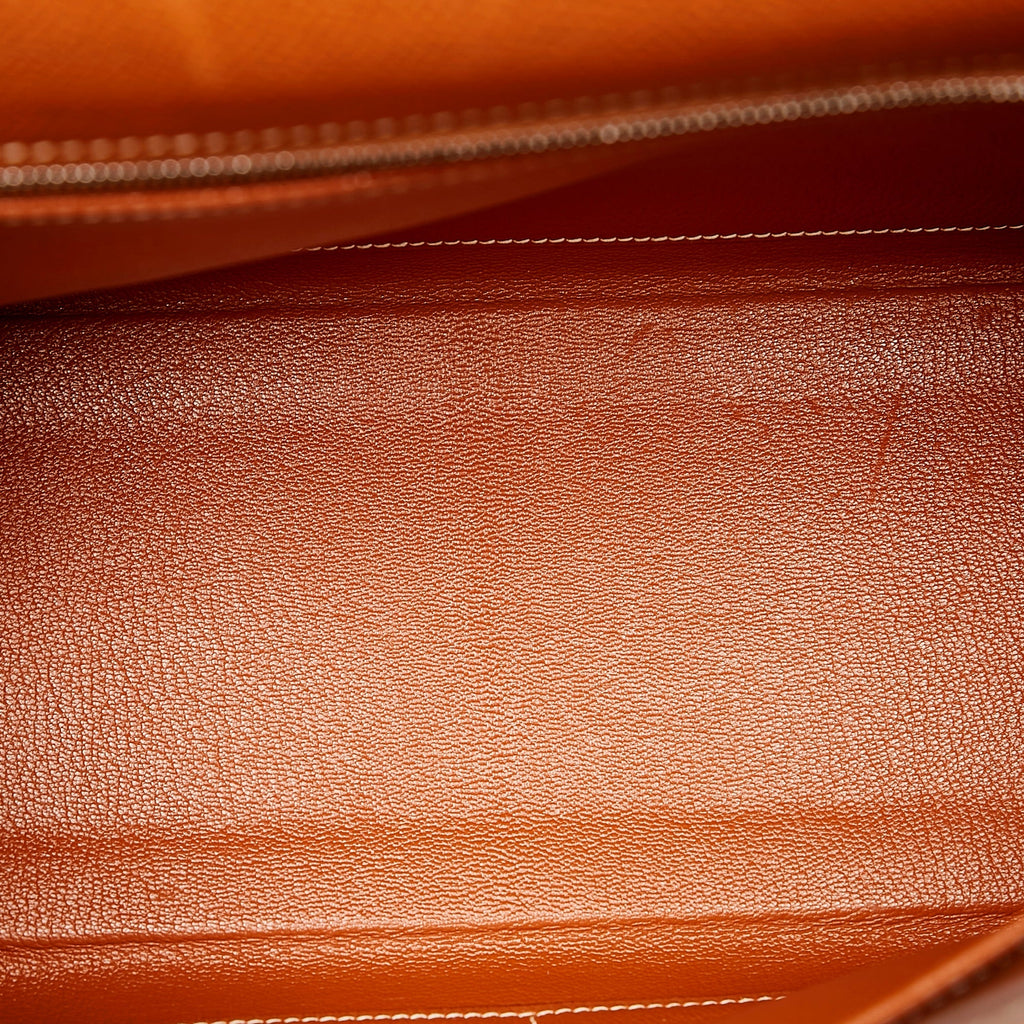 HermÃƒÆ’Ã‚Â¨s Kelly Retourne 32 Brown Epsom Palladium