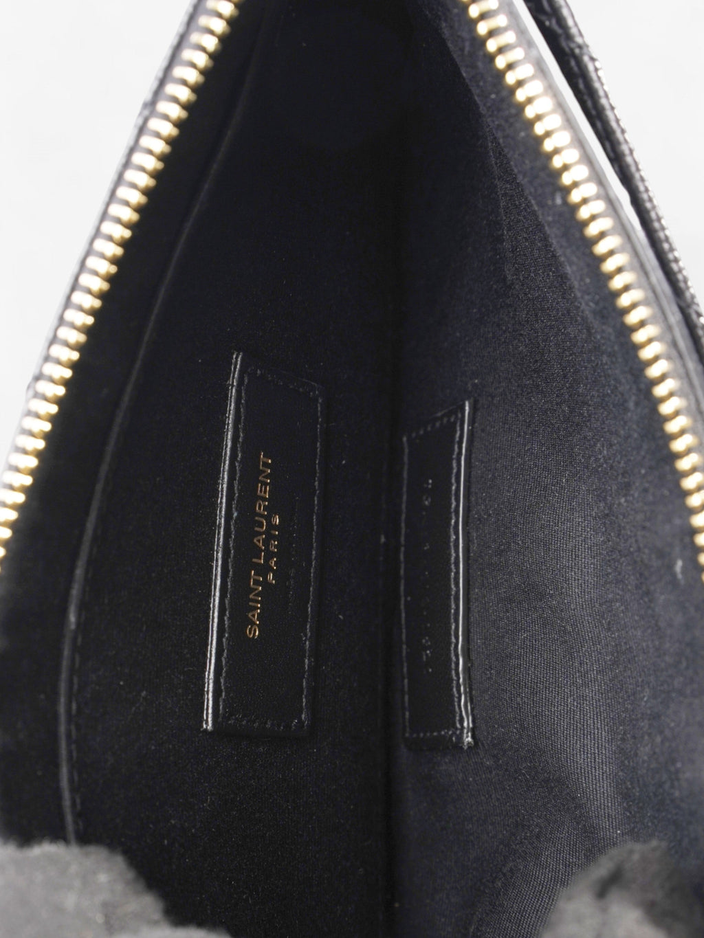 Saint Laurent Cassandre Pouch Black Matelasse Leather
