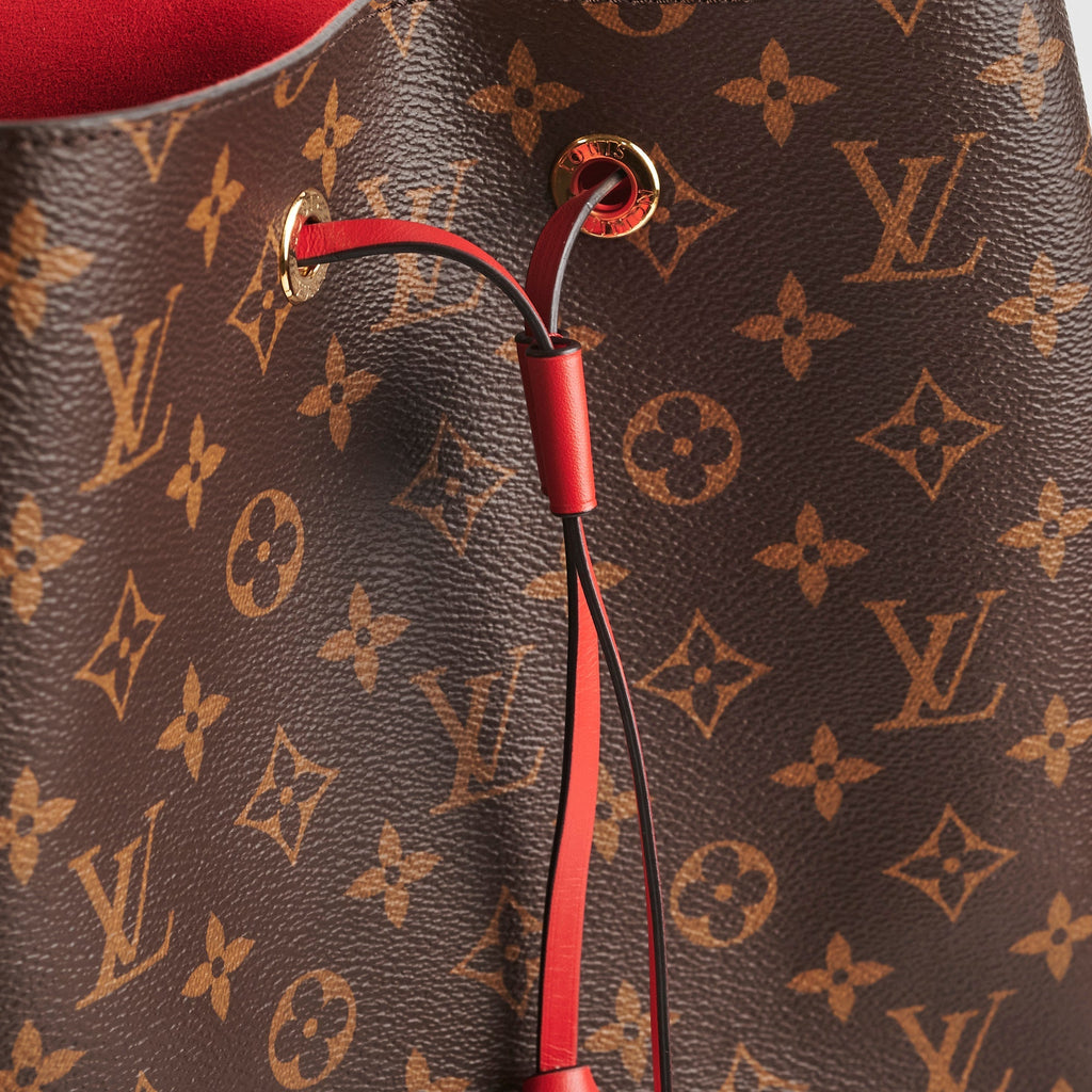 Louis Vuitton Neo Noe Red Monogram Shoulder Bag