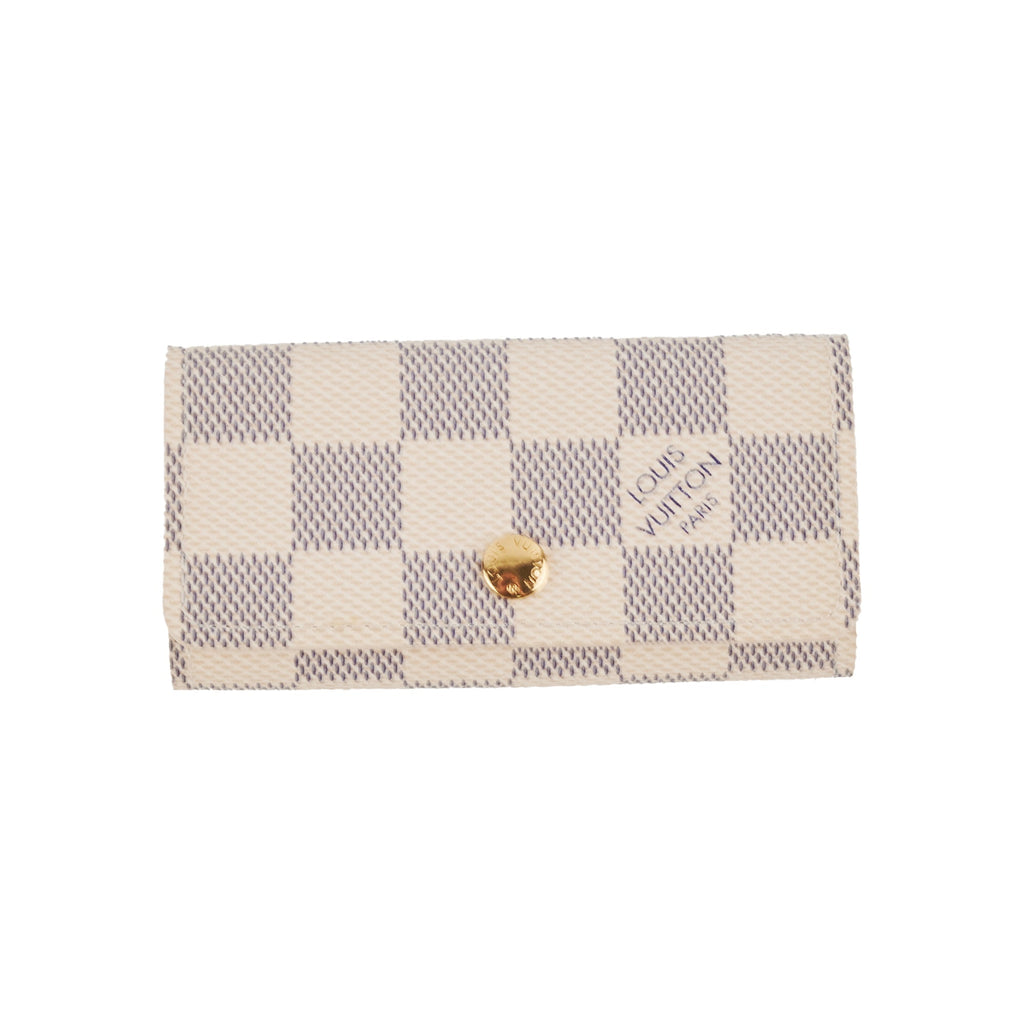 Louis Vuitton 4 Keys Holder Damier Azur