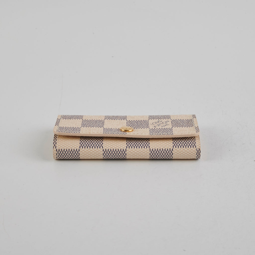 Louis Vuitton 4 Keys Holder Damier Azur