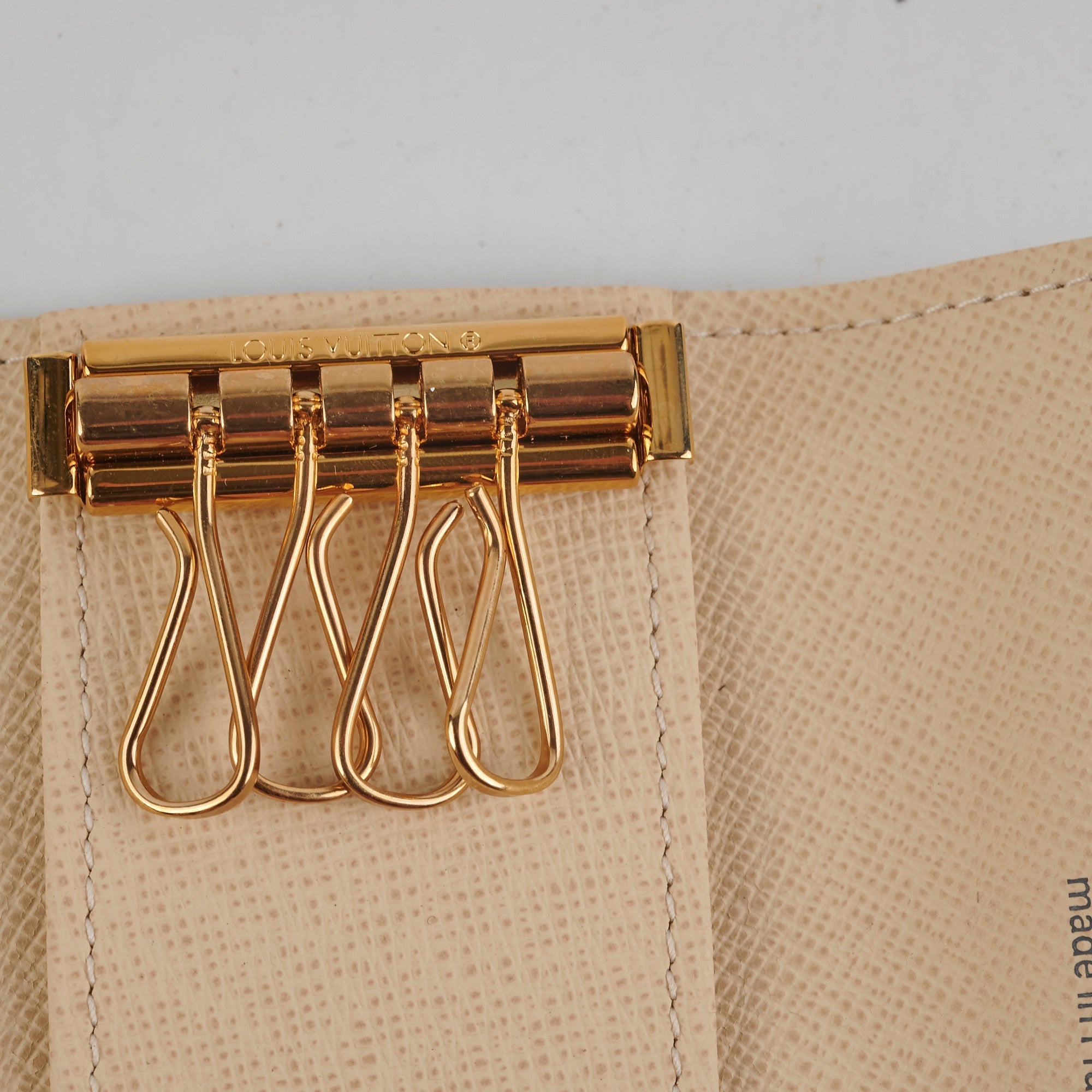 Louis Vuitton 4 Keys Holder Damier Azur