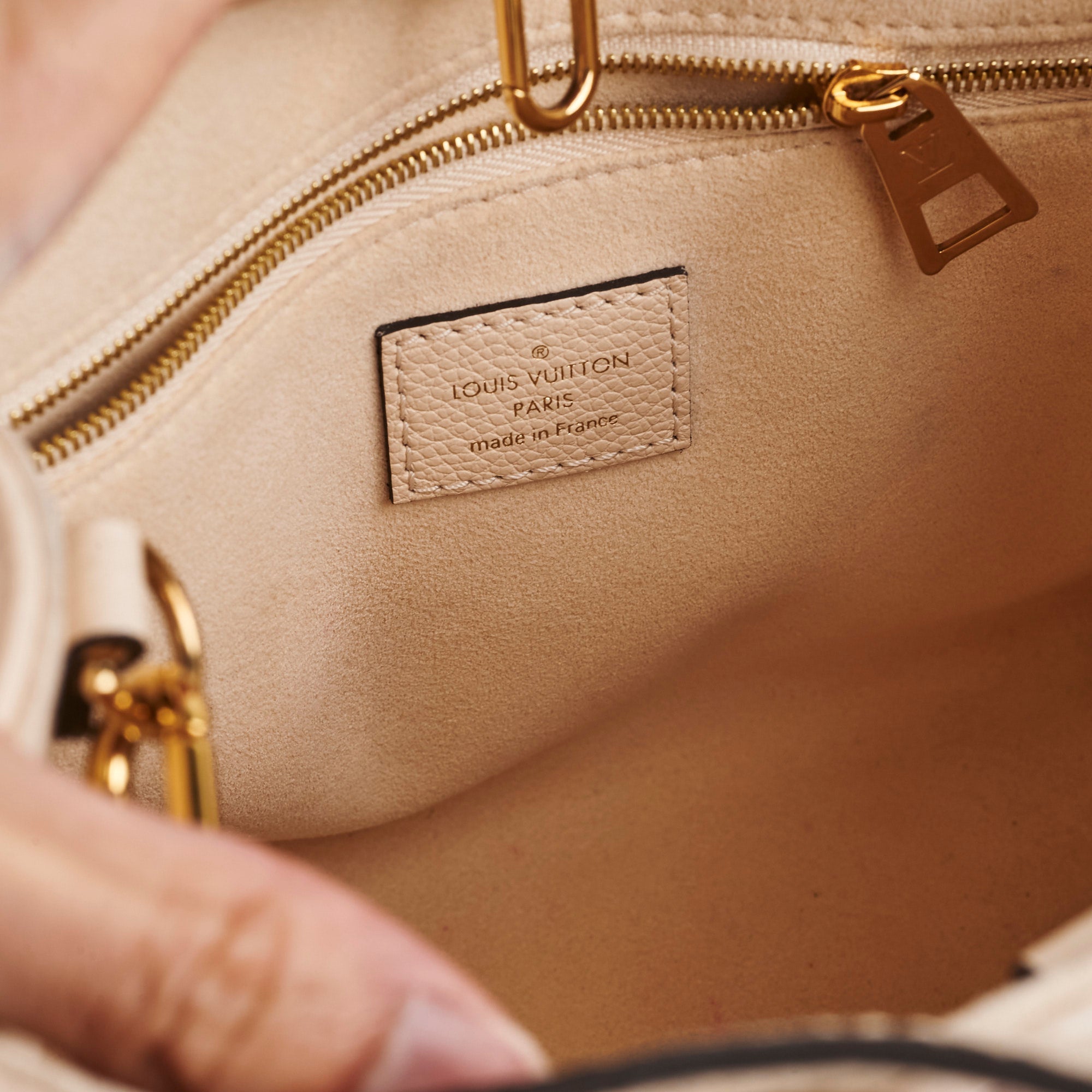 Louis Vuitton On The Go PM Cream