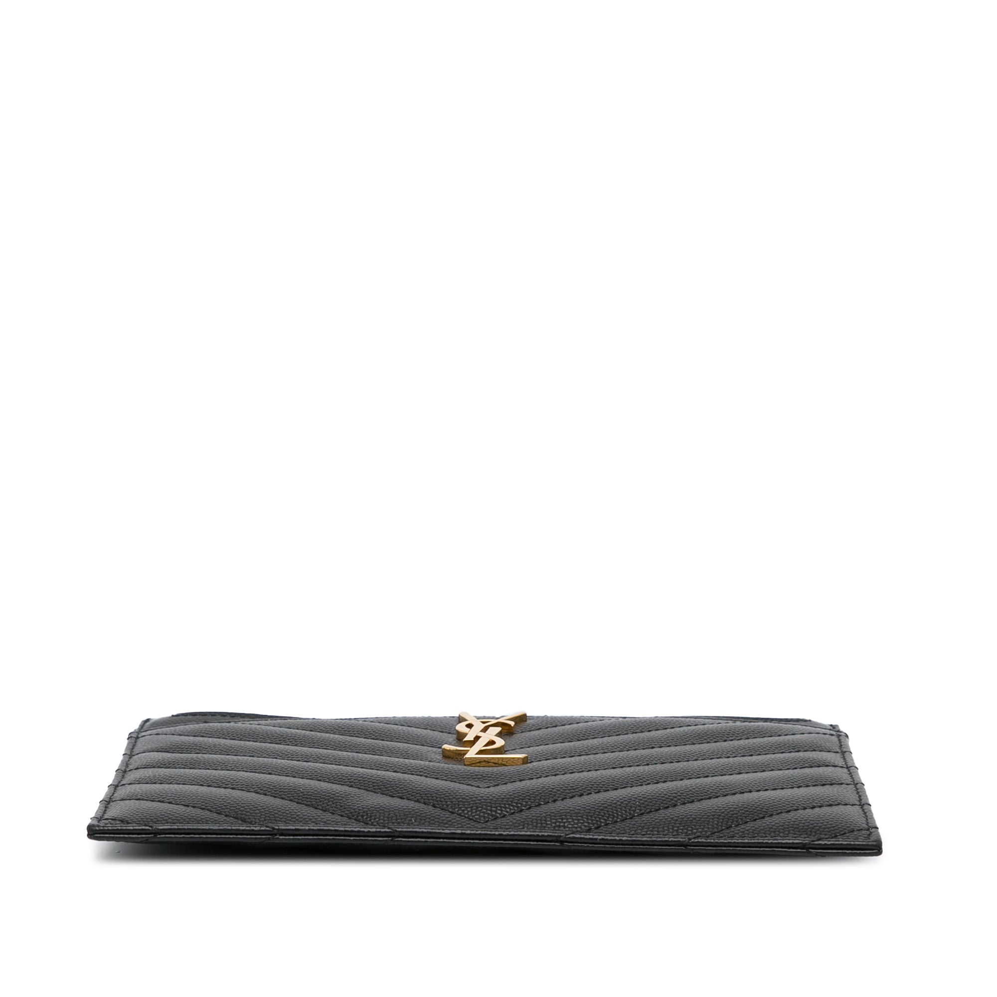 Yves Saint Laurent Clutch Black Quilted Leather