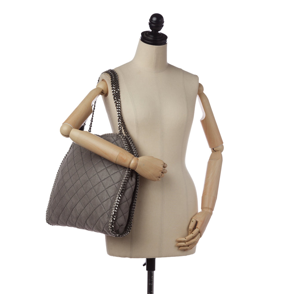 Gray Stella McCartney Falabella Tote Bag