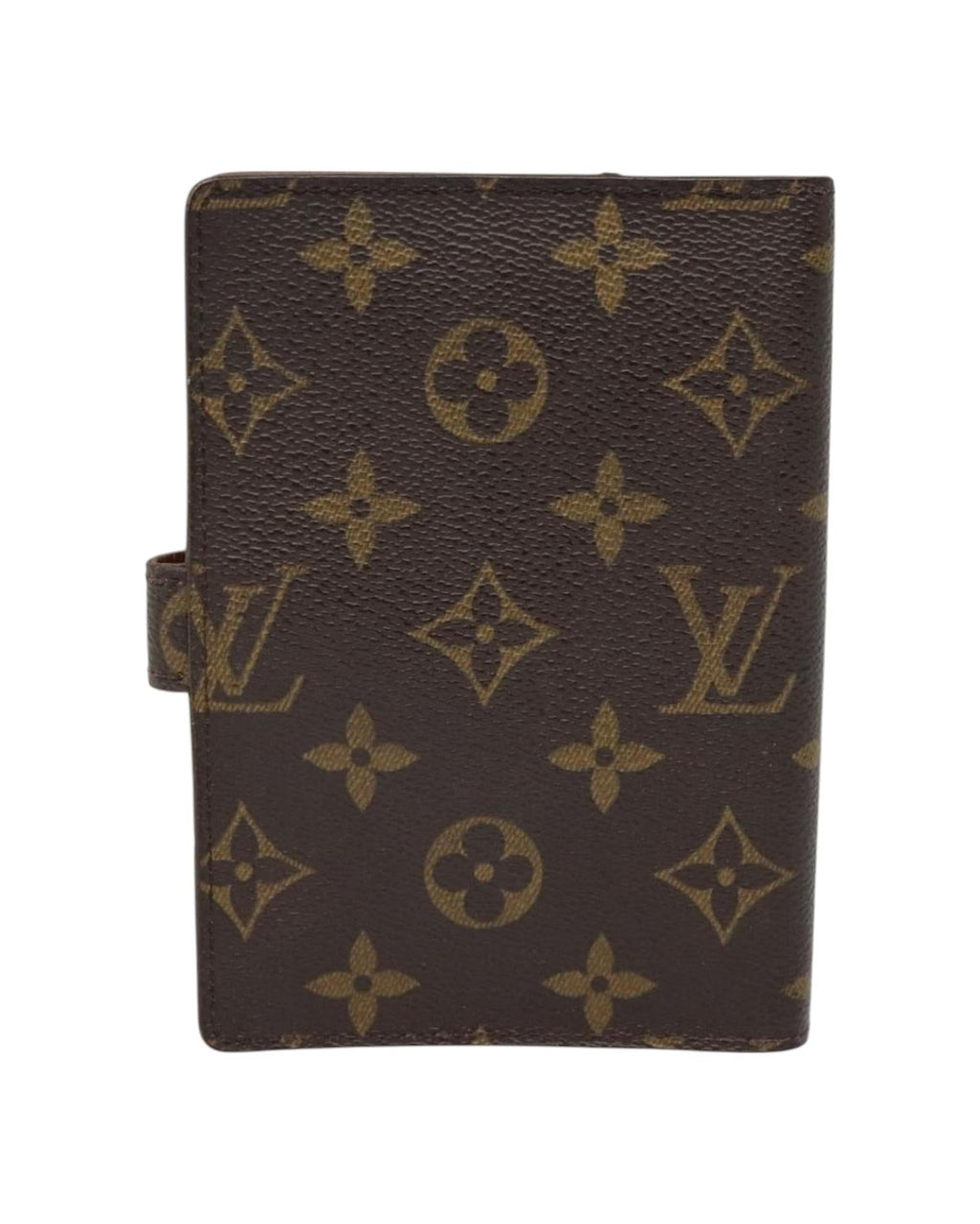 Monogram Canvas Day Planner Cover with Button Clasp