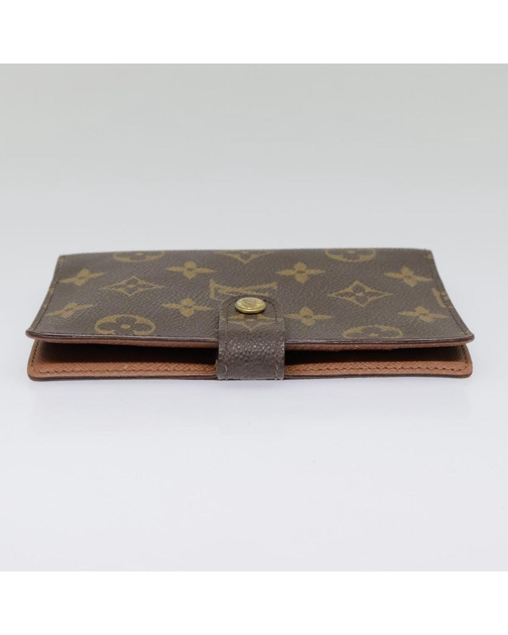 Monogram Canvas Day Planner Cover with Button Clasp