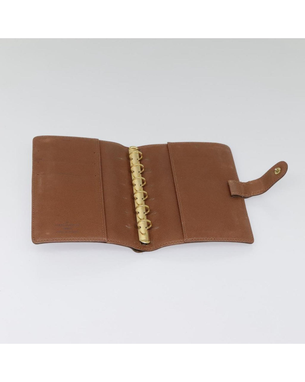 Monogram Canvas Day Planner Cover with Button Clasp
