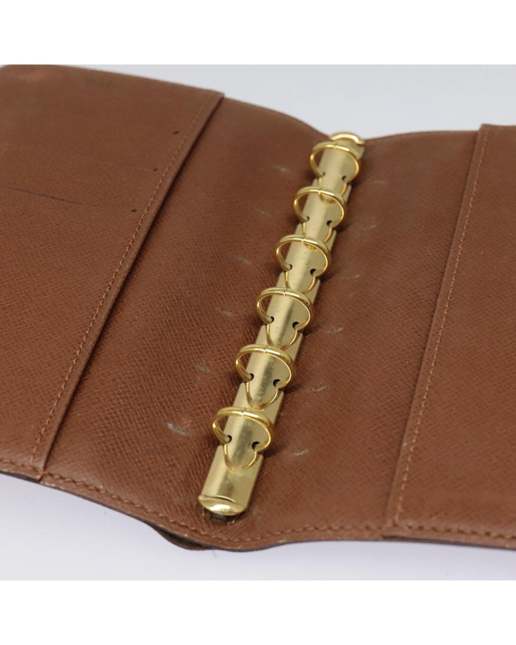 Monogram Canvas Day Planner Cover with Button Clasp