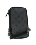 Monogram Eclipse Double Phone Pouch with  Design