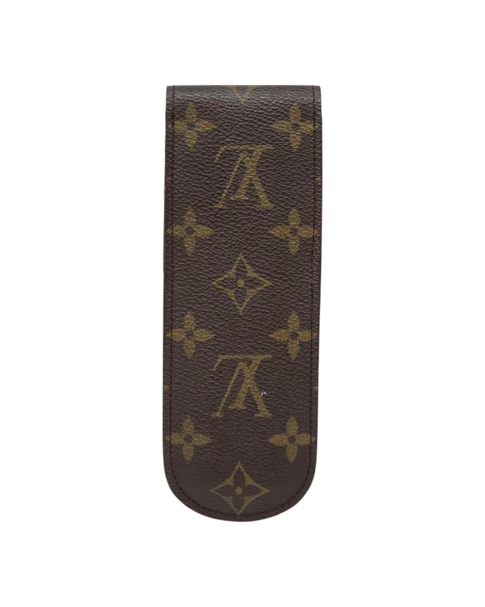 Monogram Canvas Pen Case