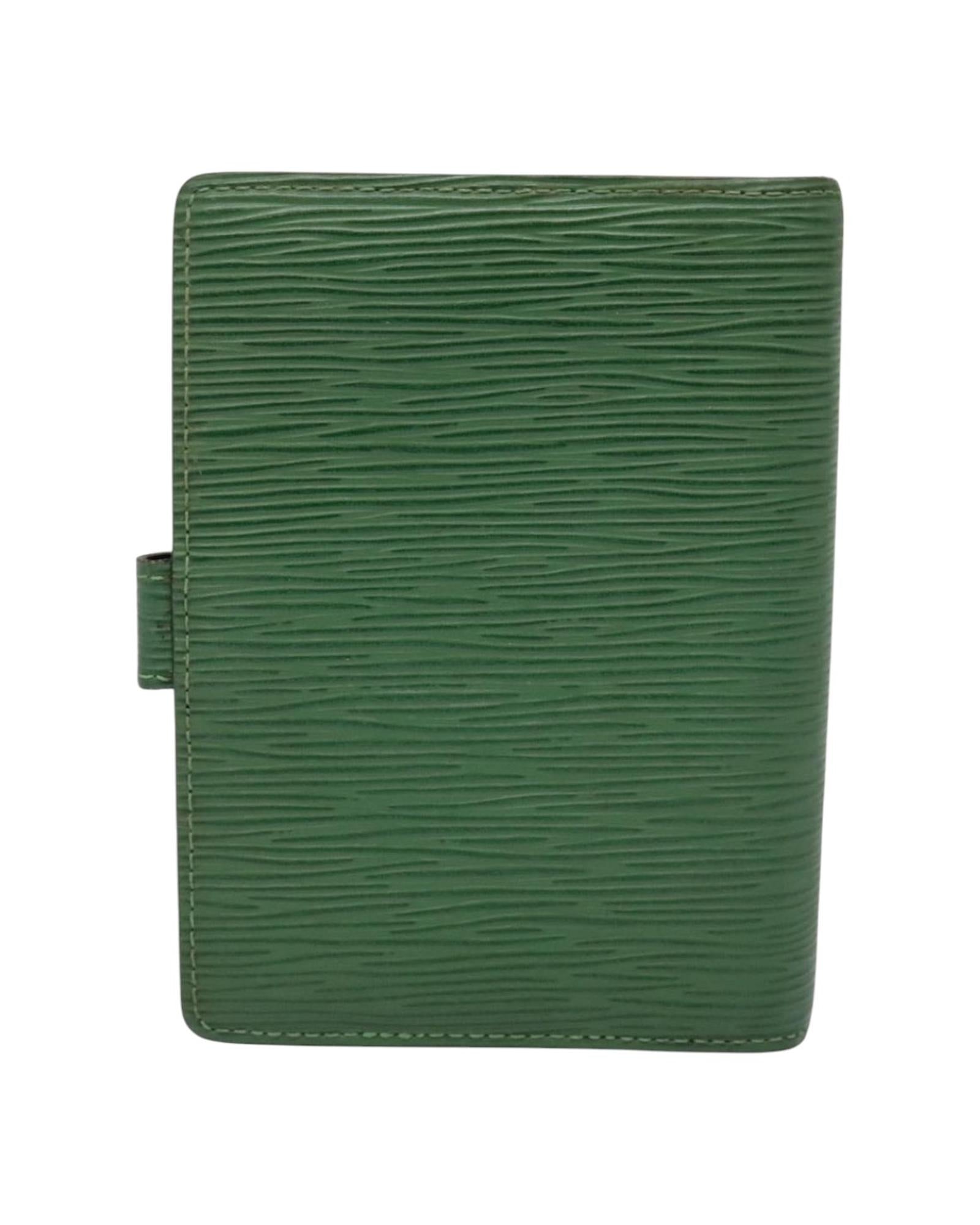 Epi Leather Day Planner Cover with Storage Odor