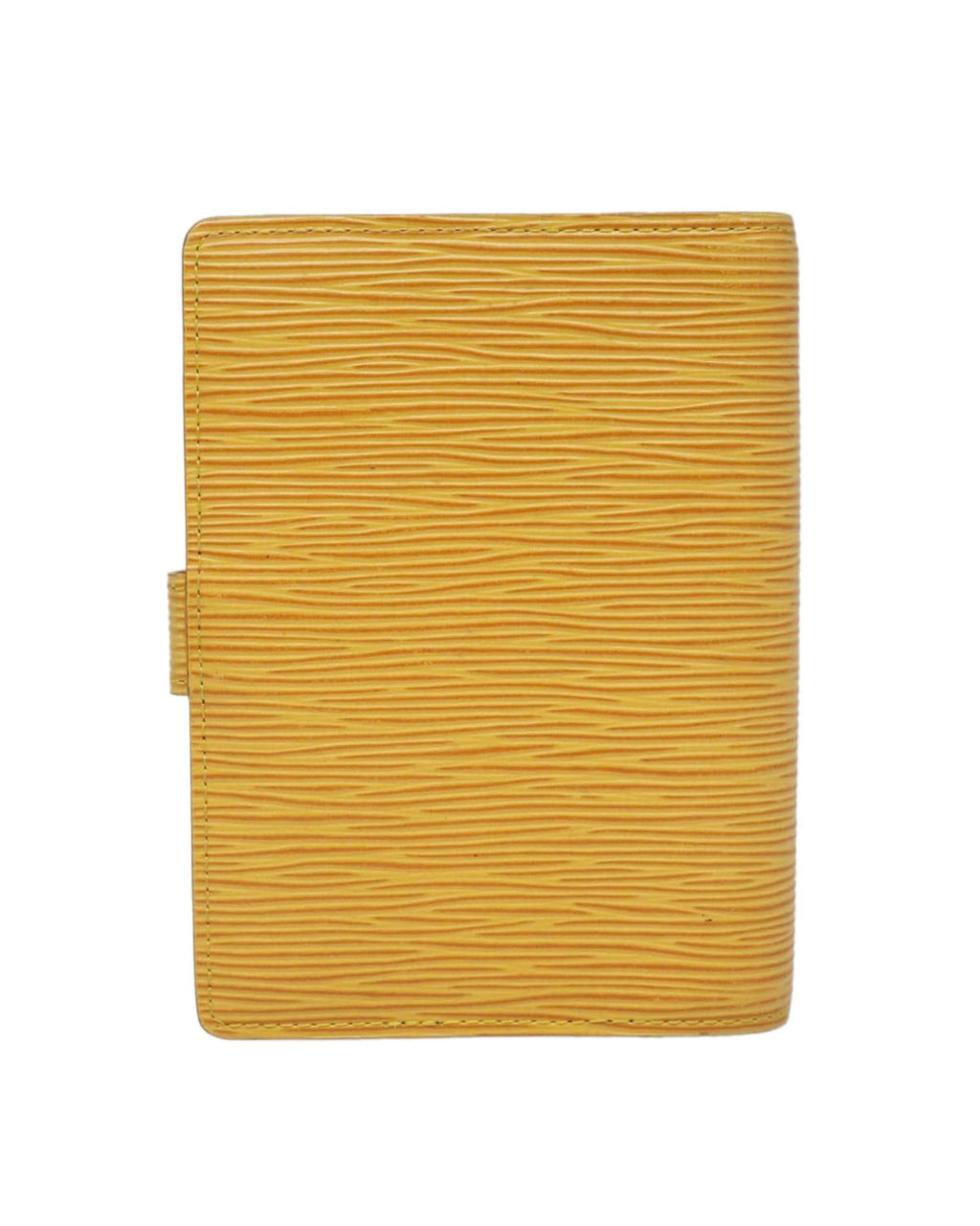 Epi Leather Day Planner Cover with Button Clasp