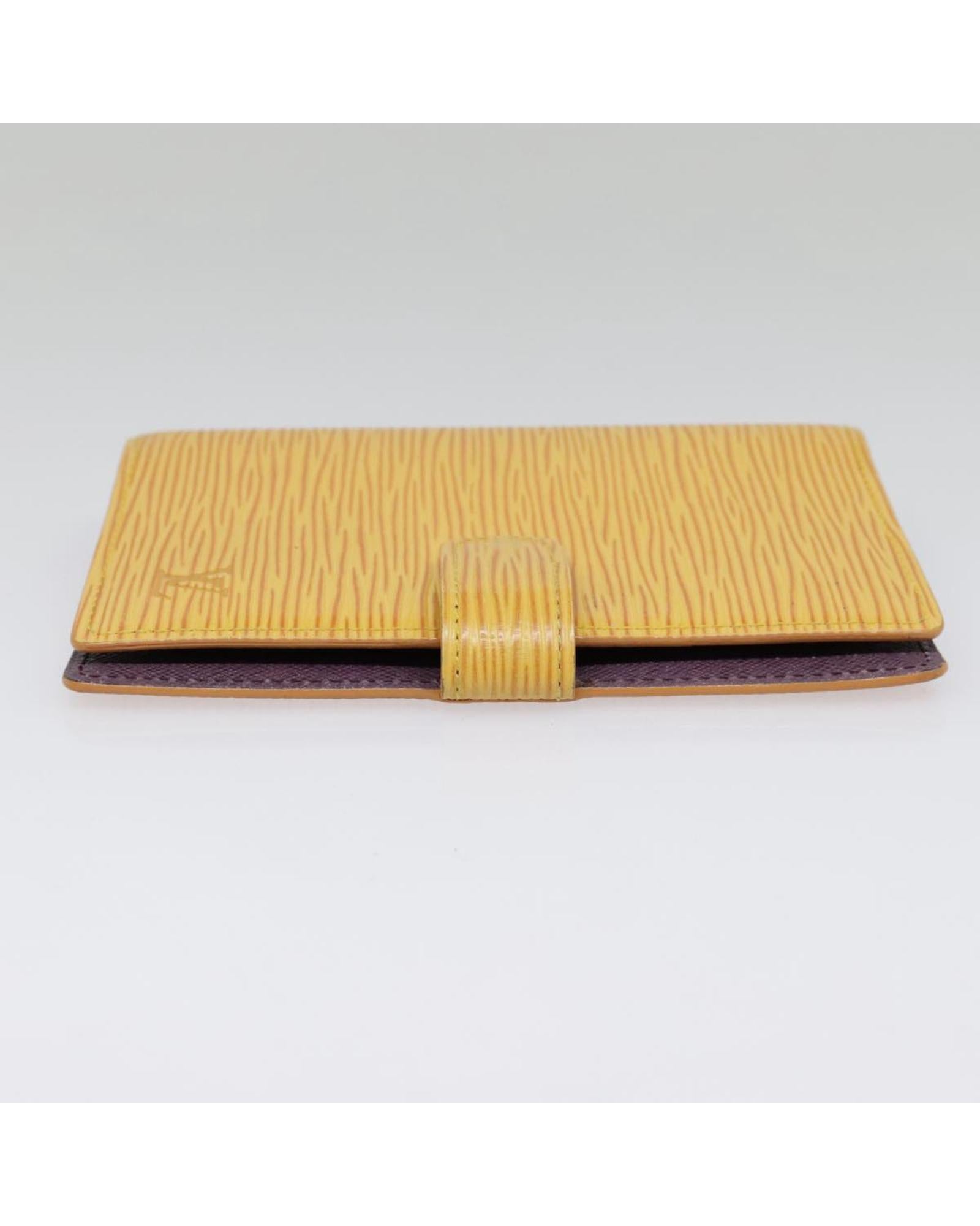 Epi Leather Day Planner Cover with Button Clasp