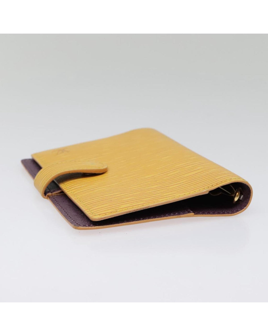 Epi Leather Day Planner Cover with Button Clasp