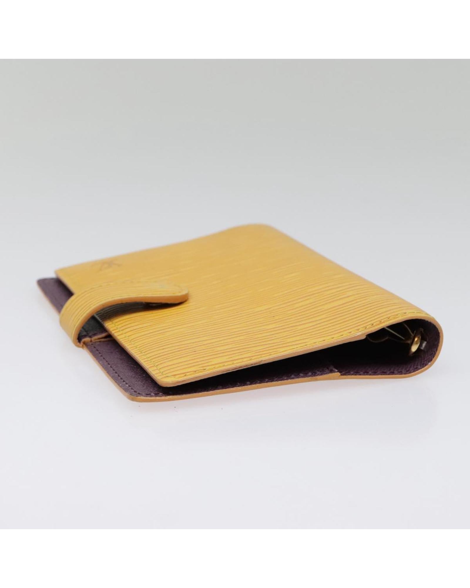 Epi Leather Day Planner Cover with Button Clasp