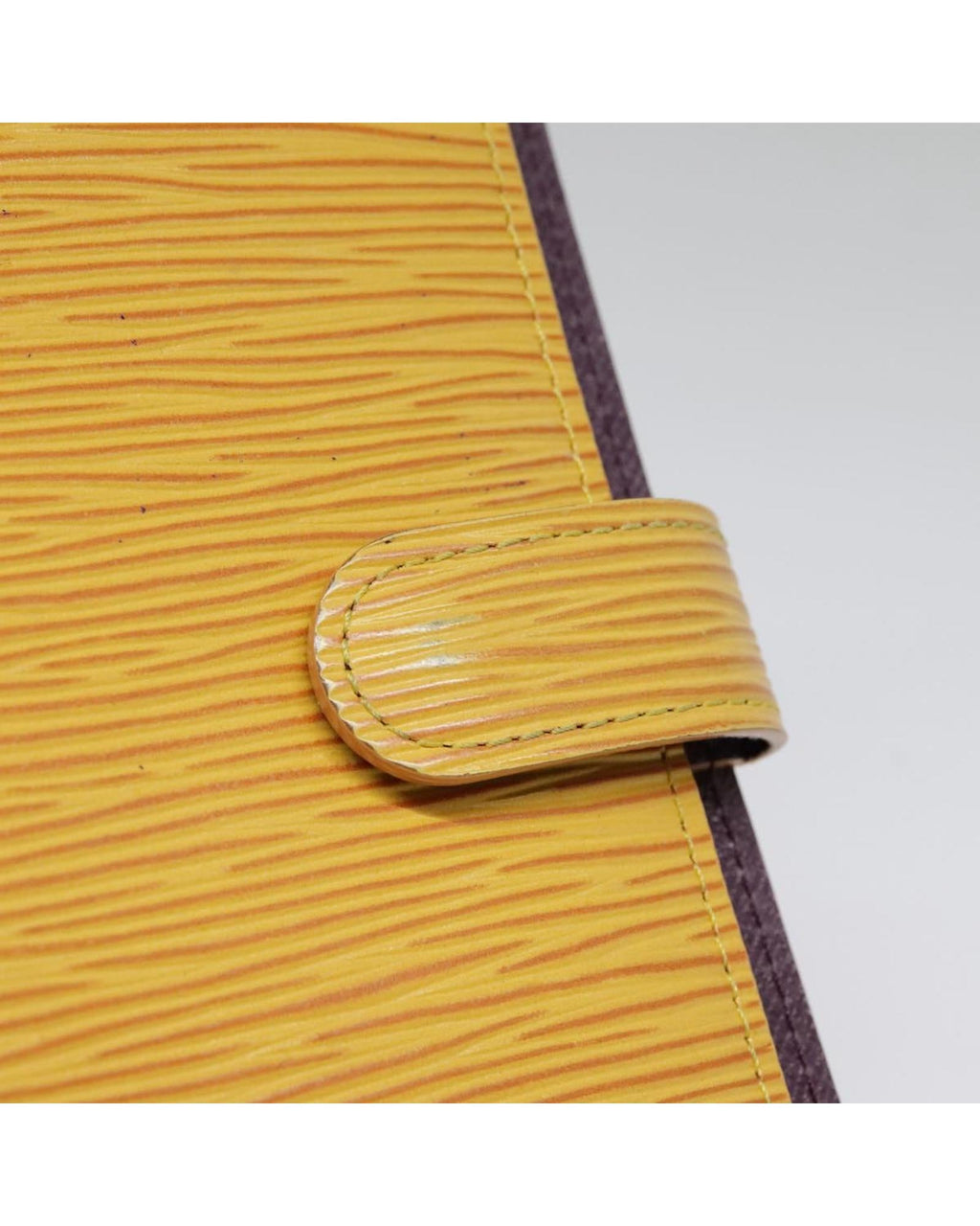 Epi Leather Day Planner Cover with Button Clasp