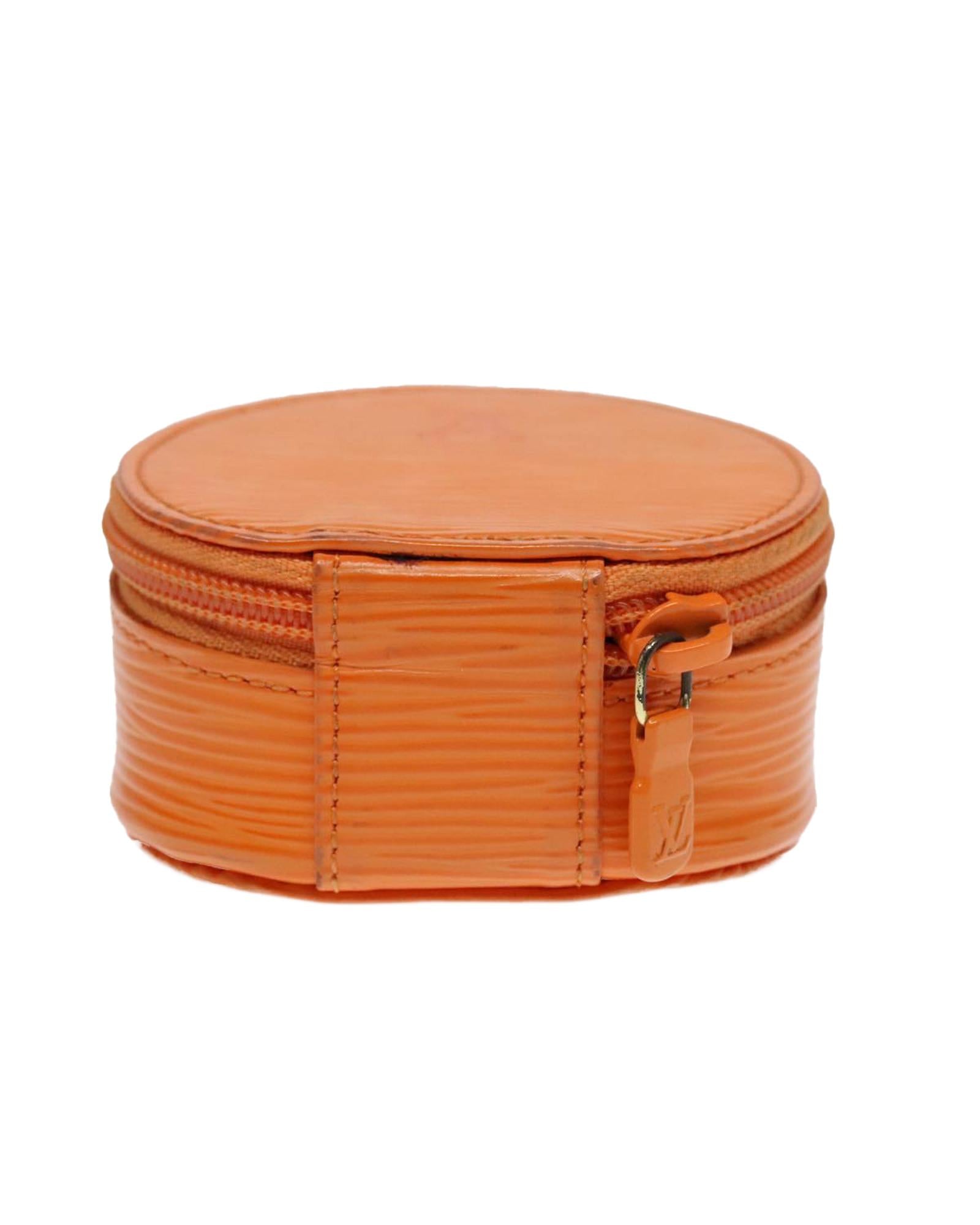 Epi Leather Jewelry Box with Secure Clasp