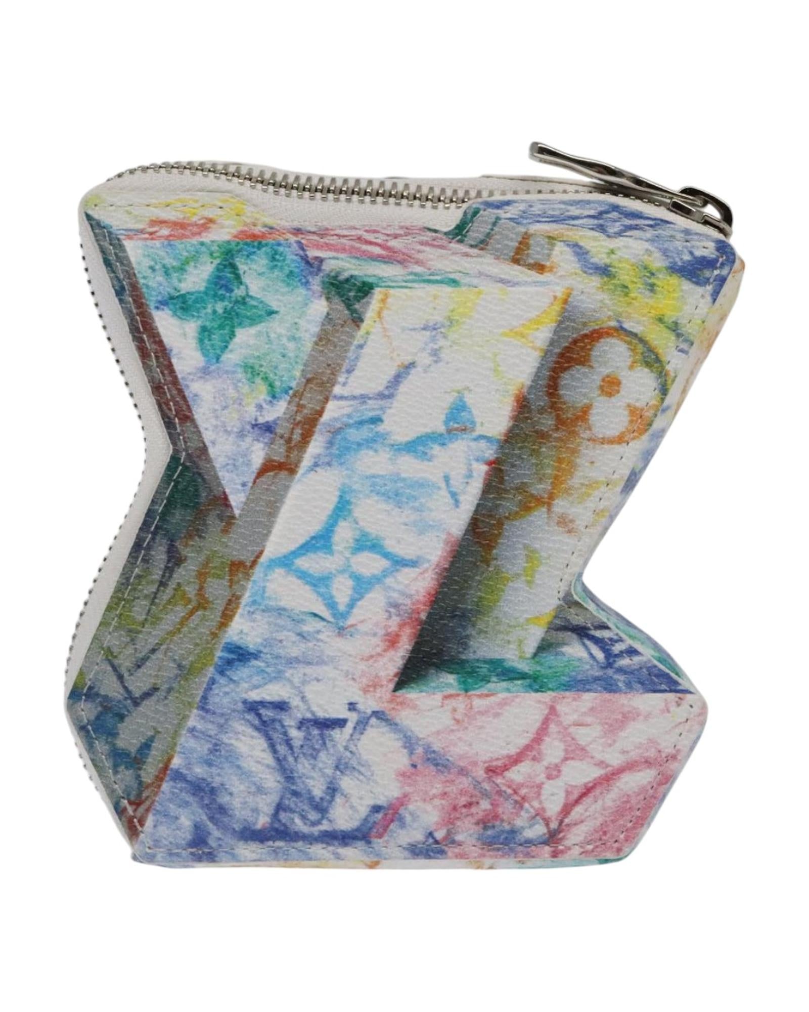 Monogram Pastel Colors LV Block Multicolor Auth Bag
