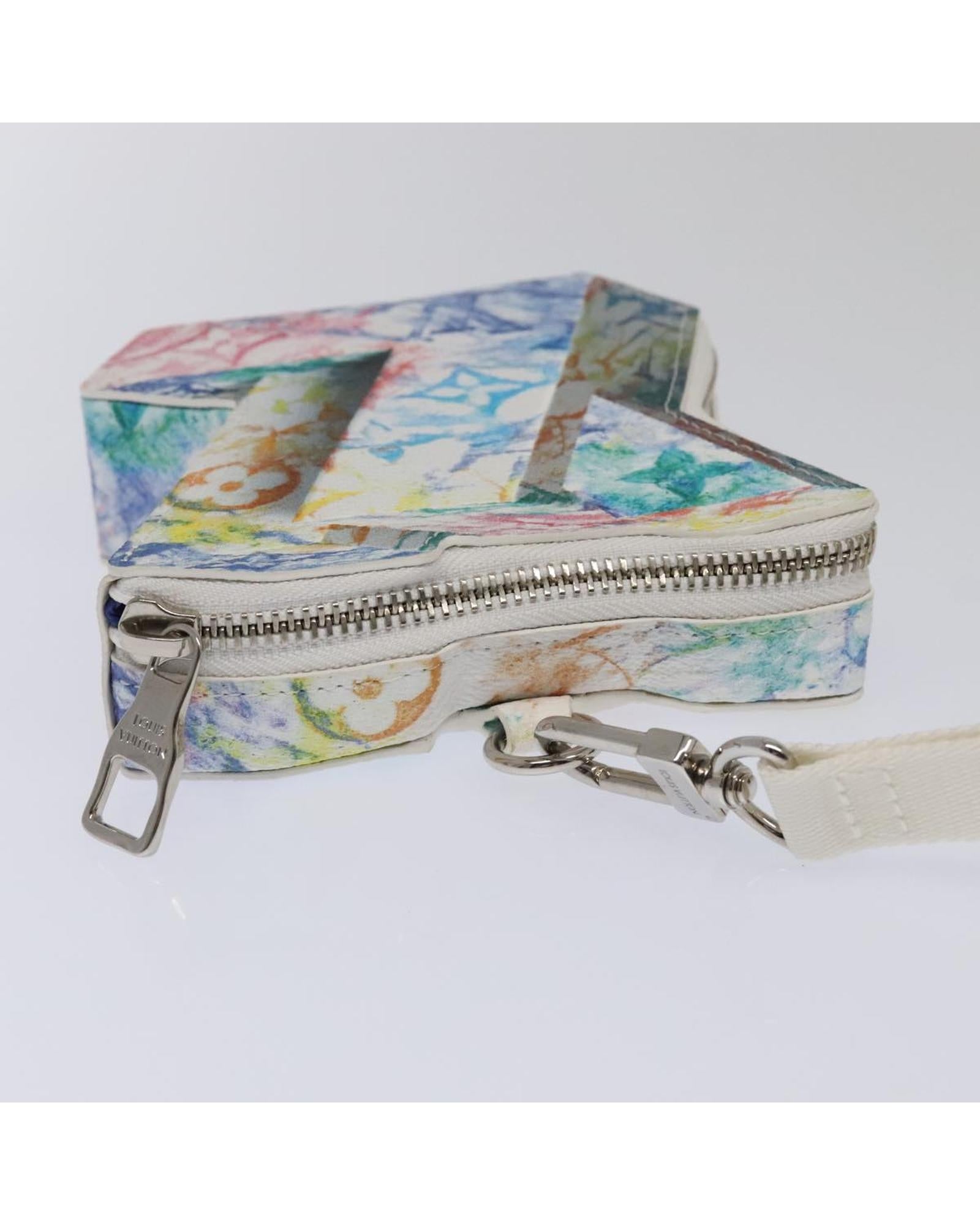 Monogram Pastel Colors LV Block Multicolor Auth Bag