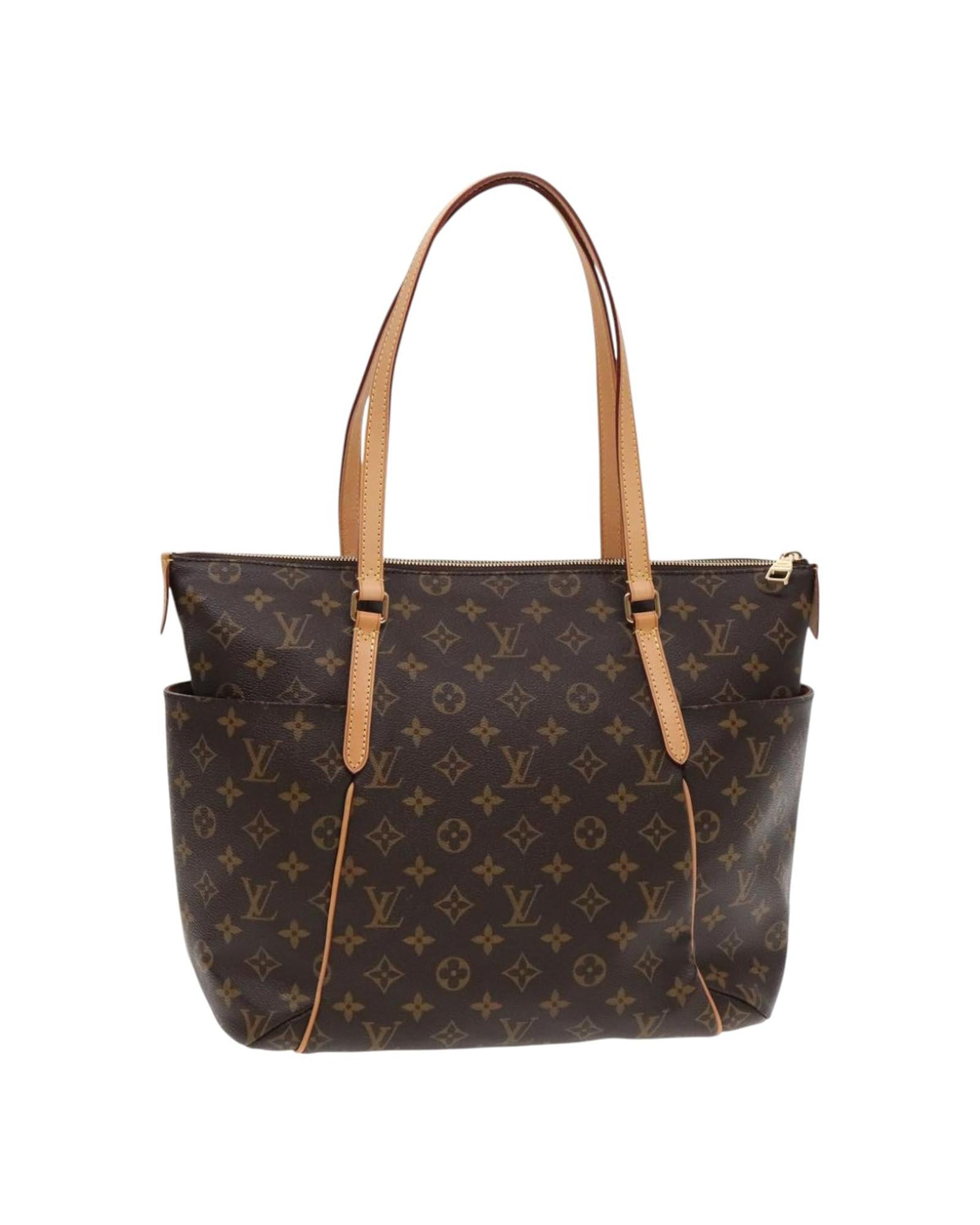 Monogram Canvas Tote Bag with Top Handles